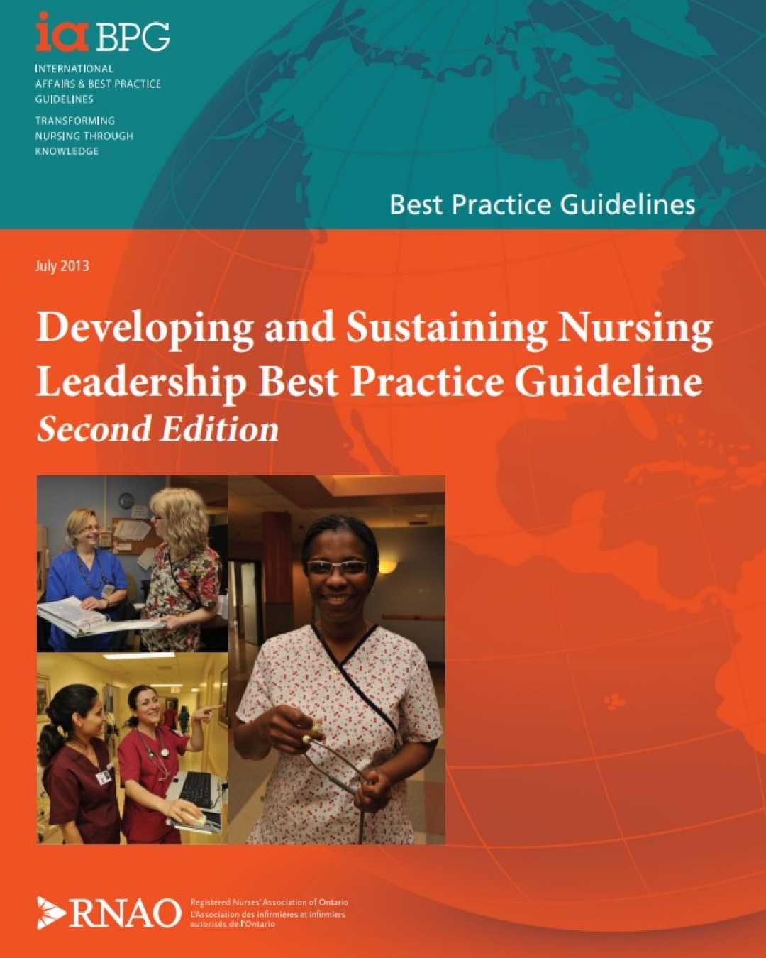 Developing And Sustaining Nursing Leadership RNAO Ca   Developing And Sustaining Nursing Leadership BPG Cover Image 